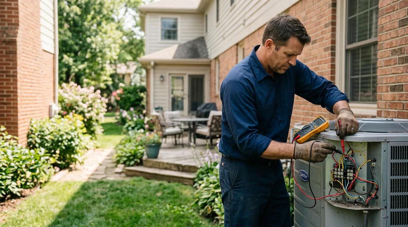 HVAC technician working near Miamitown, OH